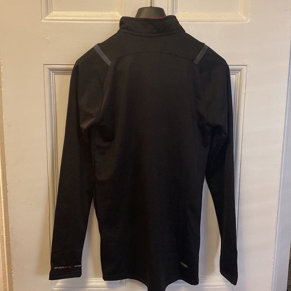 Spyder 1/4 zip men’s black long sleeve top - size small - Picture 5 of 11